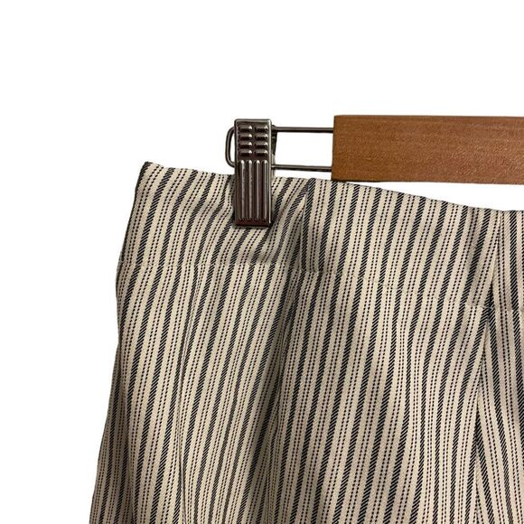 Banana Republic Wide Legged Cropped Sailor Pants White Navy Size 2 - Picture 7 of 10